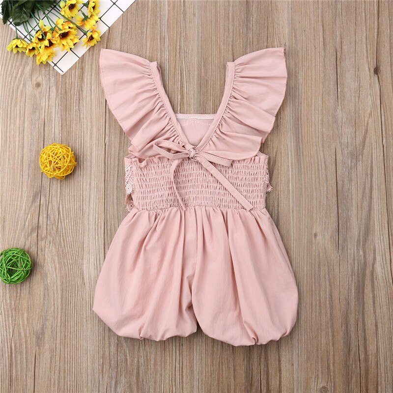 Summer Newborn Baby Girl Clothes Lace Romper Jumpsuit Bodysuit Outfit Sunsuit 1PC Toddler Infant Baby Girl Rompers - ebowsos