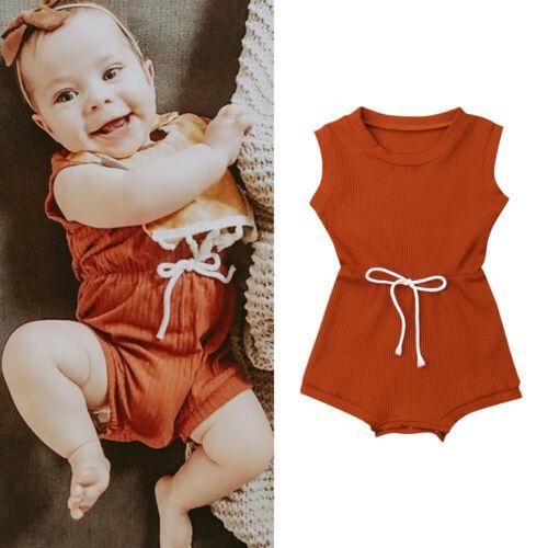 Summer Newborn Baby Kids Girl Boy Romper Jumpsuit Sunsuit Outfits Set Clothes Baby Clothing - ebowsos