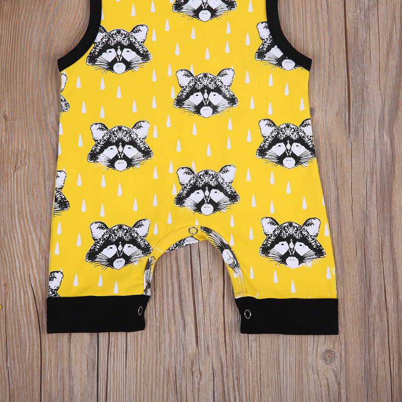 Summer Newborn Infant Baby Boy Vest Jumpsuit  Romper Clothes Outfits - ebowsos