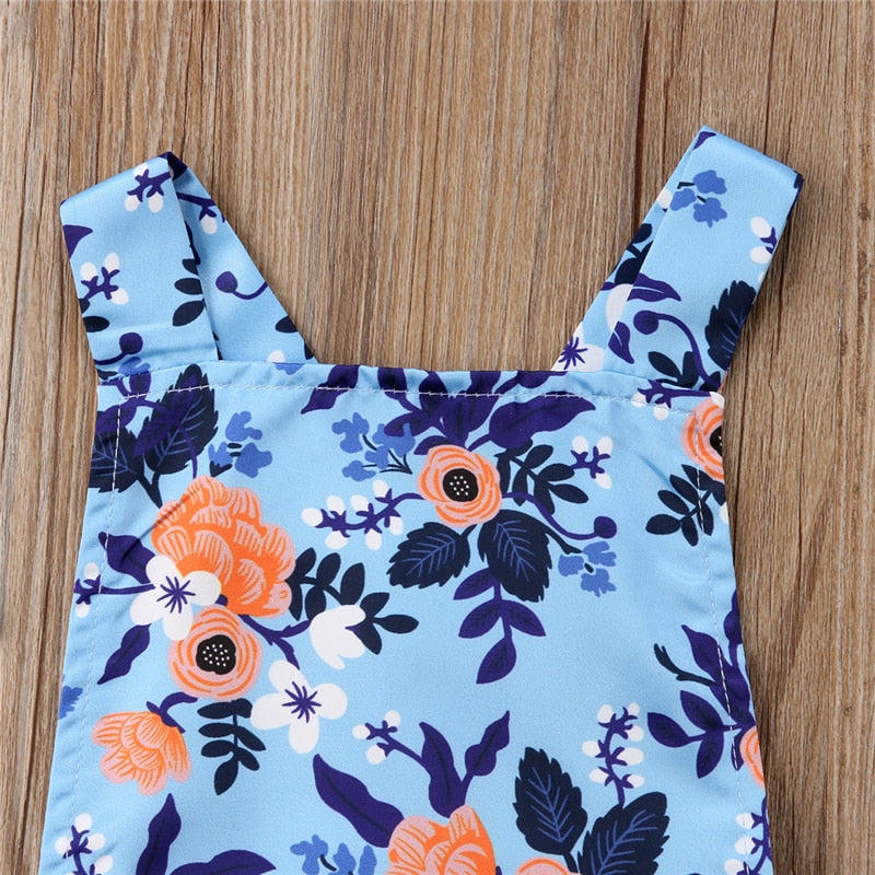 Summer Newborn Infant Toddler Baby Kids Girls Romper Clothes Sleeveless Backless Jumpsuit Sunsuit - ebowsos