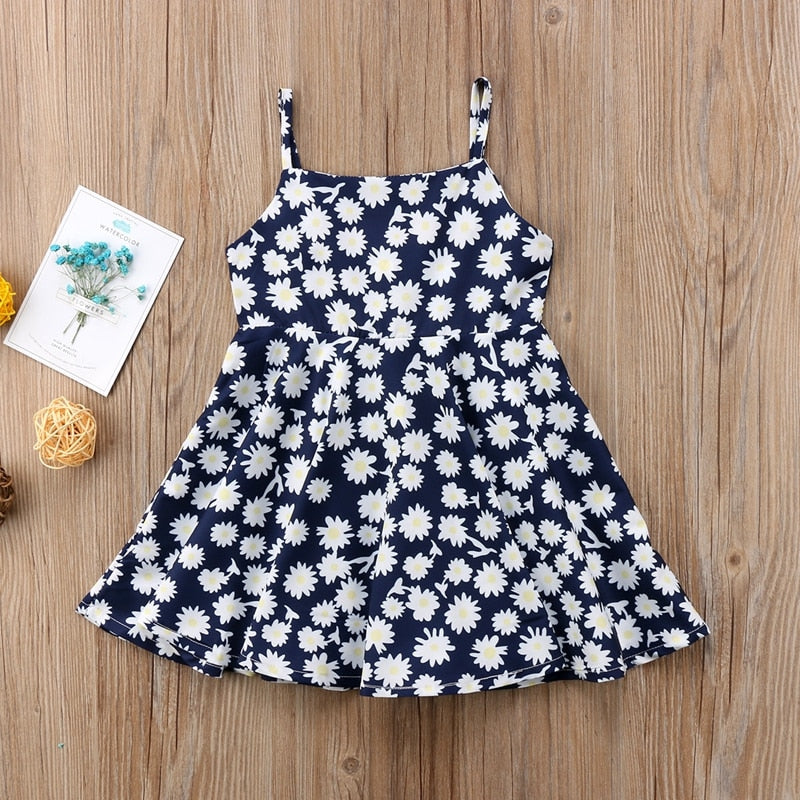 Summer Toddler Baby Girls Princess Floral Daisy Dresses For Girls  Sleeveless Dress Sundress Clothes Outfit - ebowsos