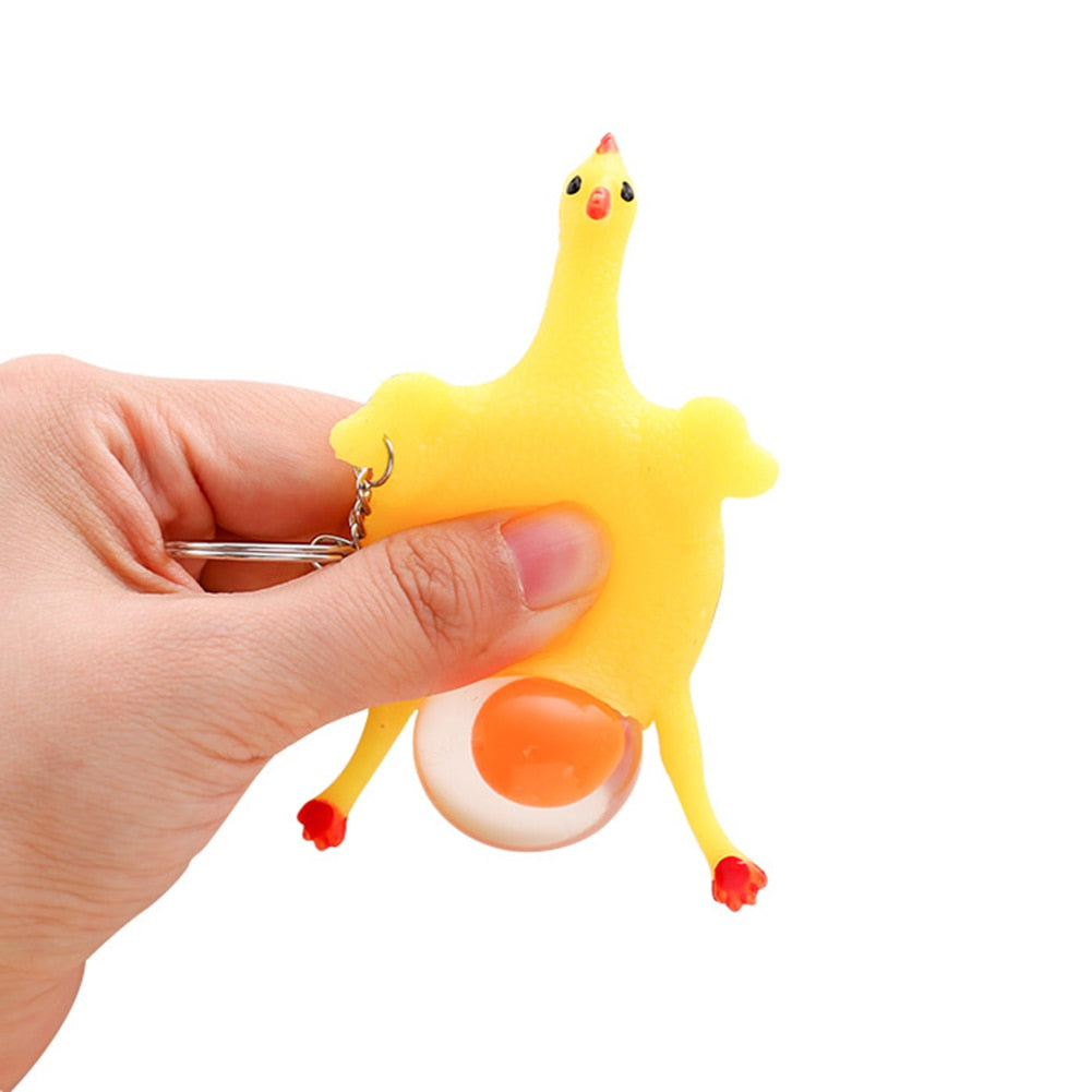 Surprise Toy Anti Stress Squeeze Toys Chicken and Eggs Funny Squishy Novelty toy Autism Mood Squeeze Relief Stress Tricky Toy-ebowsos