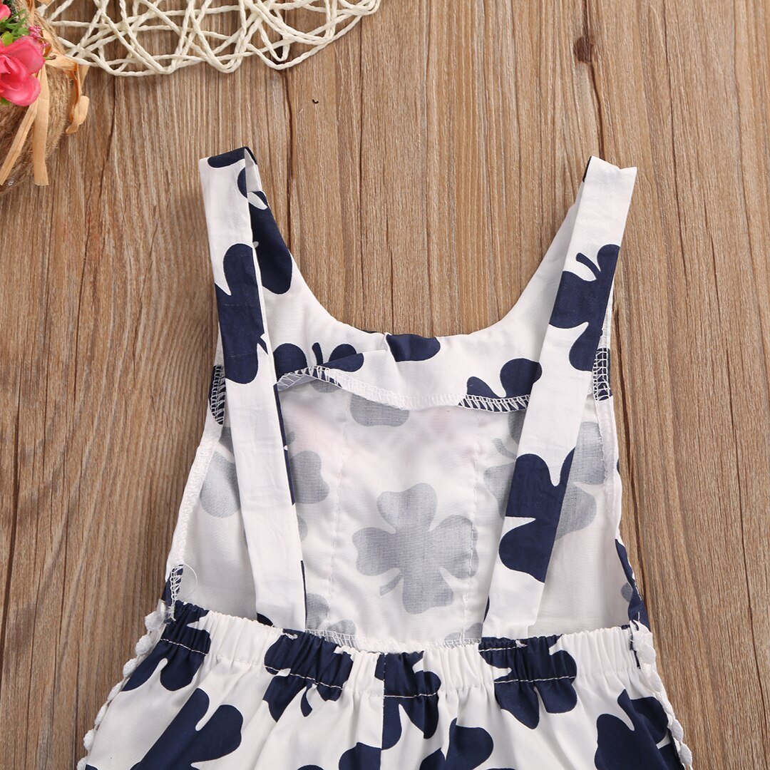 Sweet Baby Girls Kids sleeveless Romper Jumpsuit Toddler Summer Clothes Outfits - ebowsos