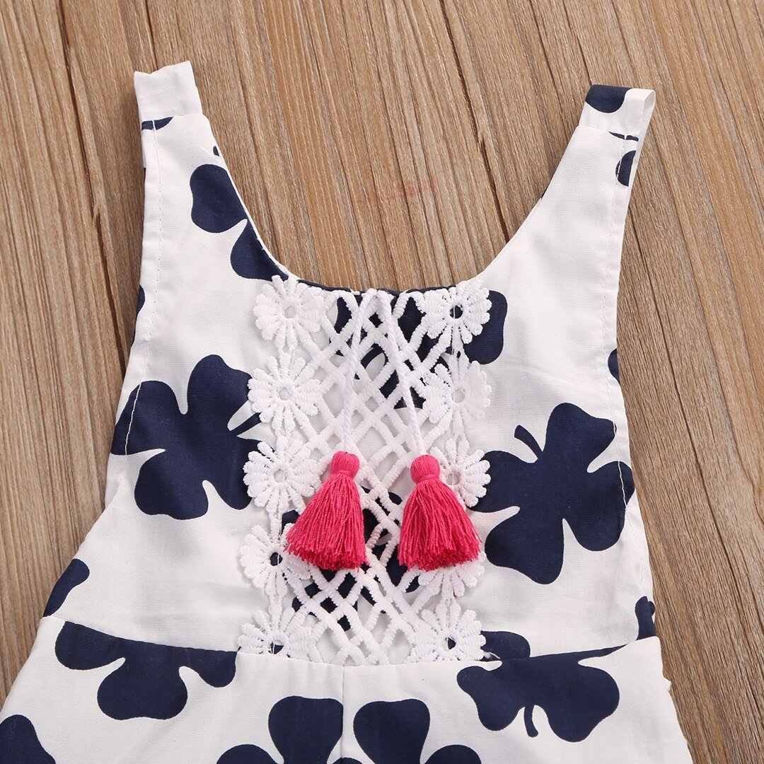 Sweet Baby Girls Kids sleeveless Romper Jumpsuit Toddler Summer Clothes Outfits - ebowsos