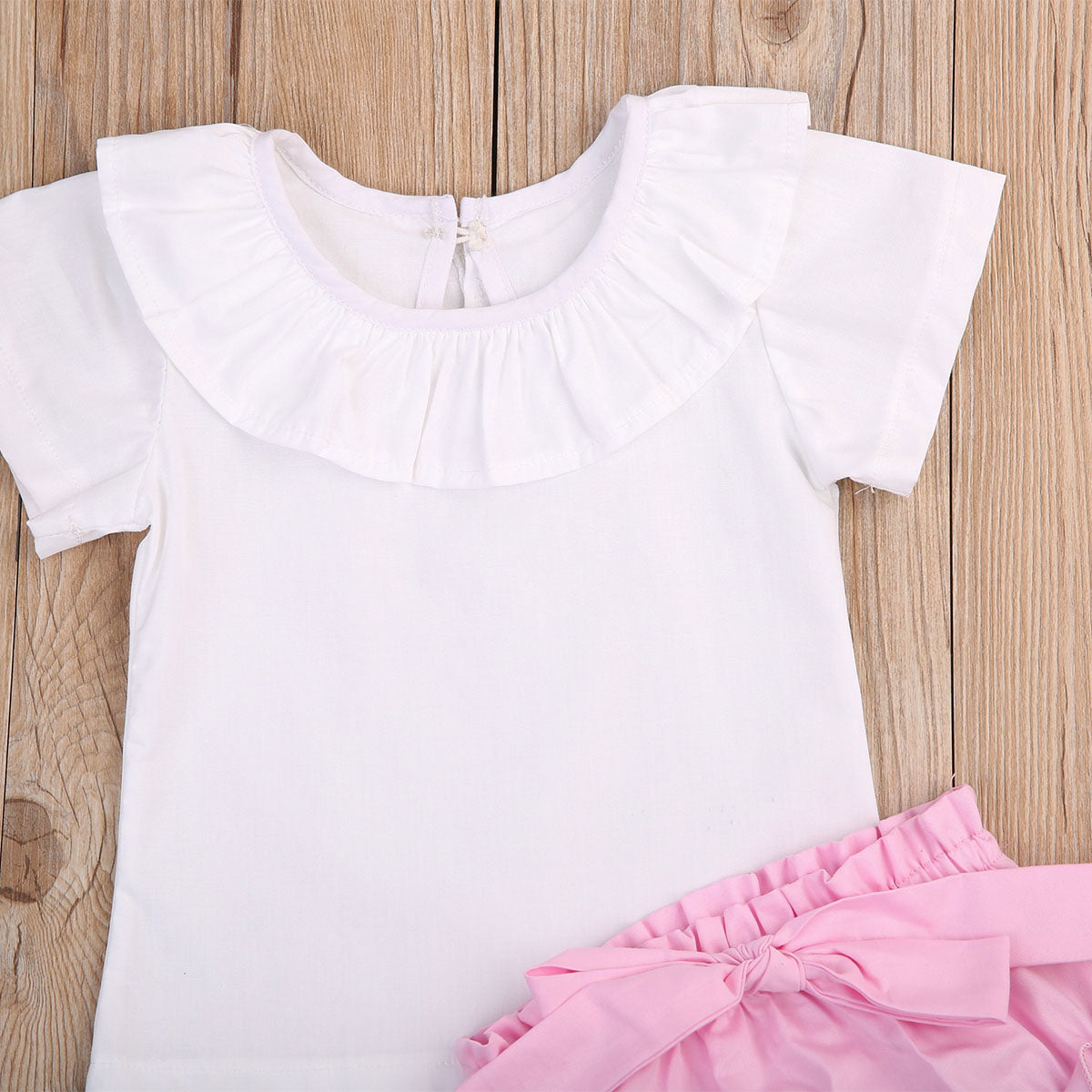 Sweet Newborn Baby Girls Tops T-shirt Pants Shorts 2PCS Outfits Clothes Set 0-2T - ebowsos