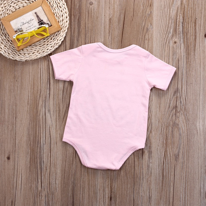 Sweet Summer Children Clothing Baby Girls Suit  Bodysuit Jumpsuit Outfits Sunsuit Costume Pink - ebowsos