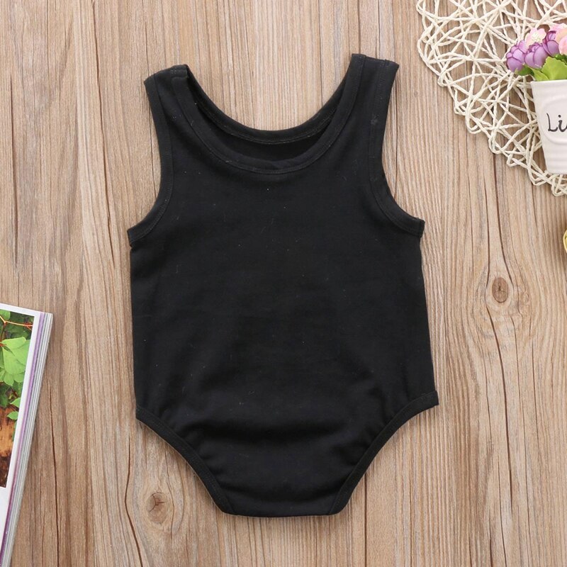 Sweet Summer Children Infant Baby Girls Mama Vest Sleeveless Bodysuit Jumpsuit Outfits Set Clothes - ebowsos