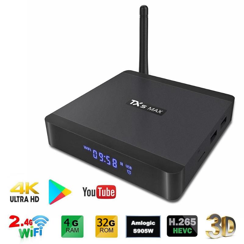 TX5 Max TV Box 4K HD Android 8.1 4+32GB 2.4G/5G WiFi BT4.2 Media Streamer Media box Set-Top Box Mini Smart TV BOX High Quality - ebowsos