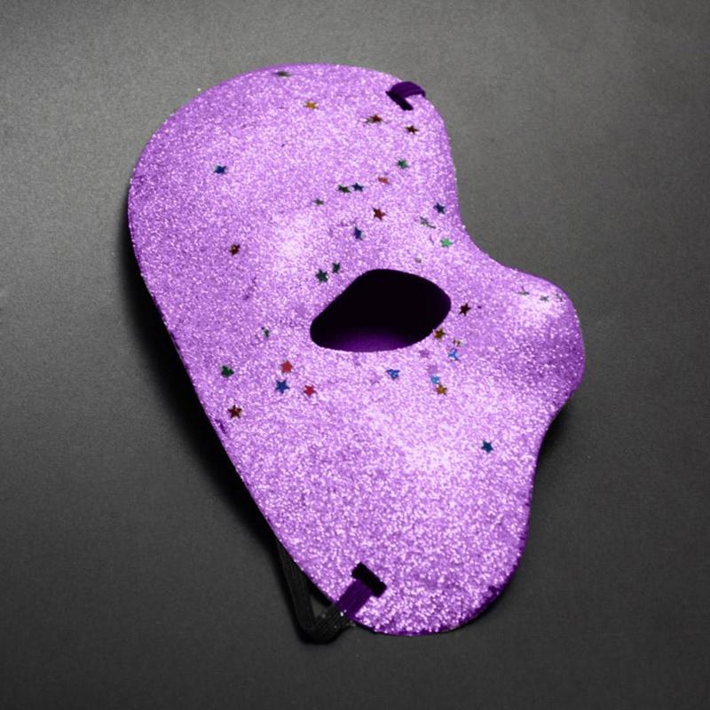 The Phantom Of Opera Mask Plastic Half Glitter Mask Christmas Halloween Kit - ebowsos