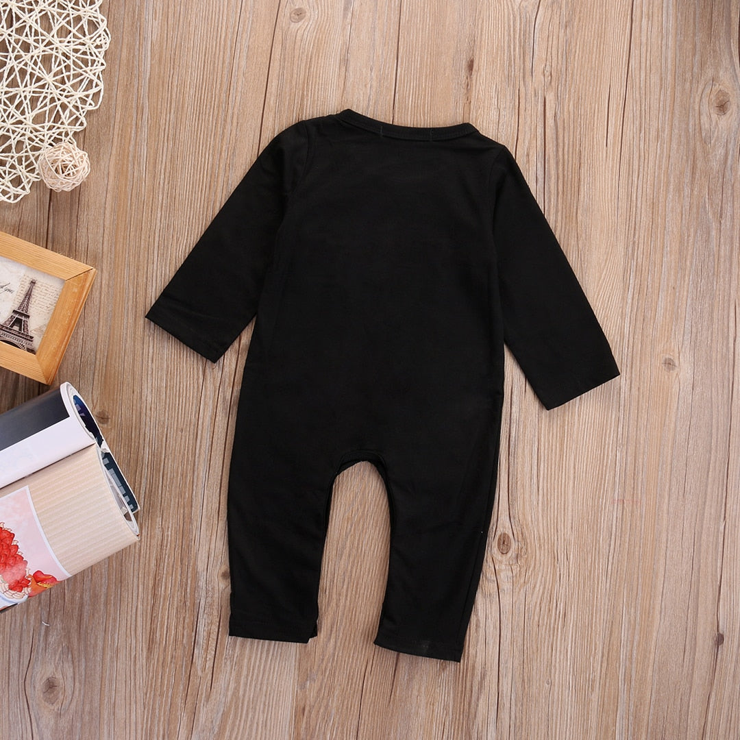 The Skeleton Baby Boys Girls Party Costume Newborn Rompers Cotton Long Sleeve Outfit Clothes - ebowsos