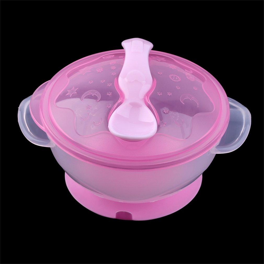 Toddler Educational Design Baby Feeding Non-slip Two-handed Sucker Bowl+Spoon-ebowsos