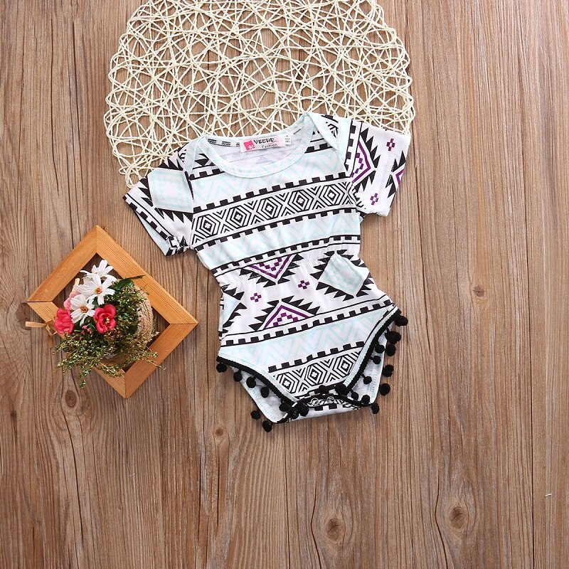 Toddler Infant Baby Girl Floral Bodysuit Jumpsuit Outfits Sunsuit Clothes - ebowsos