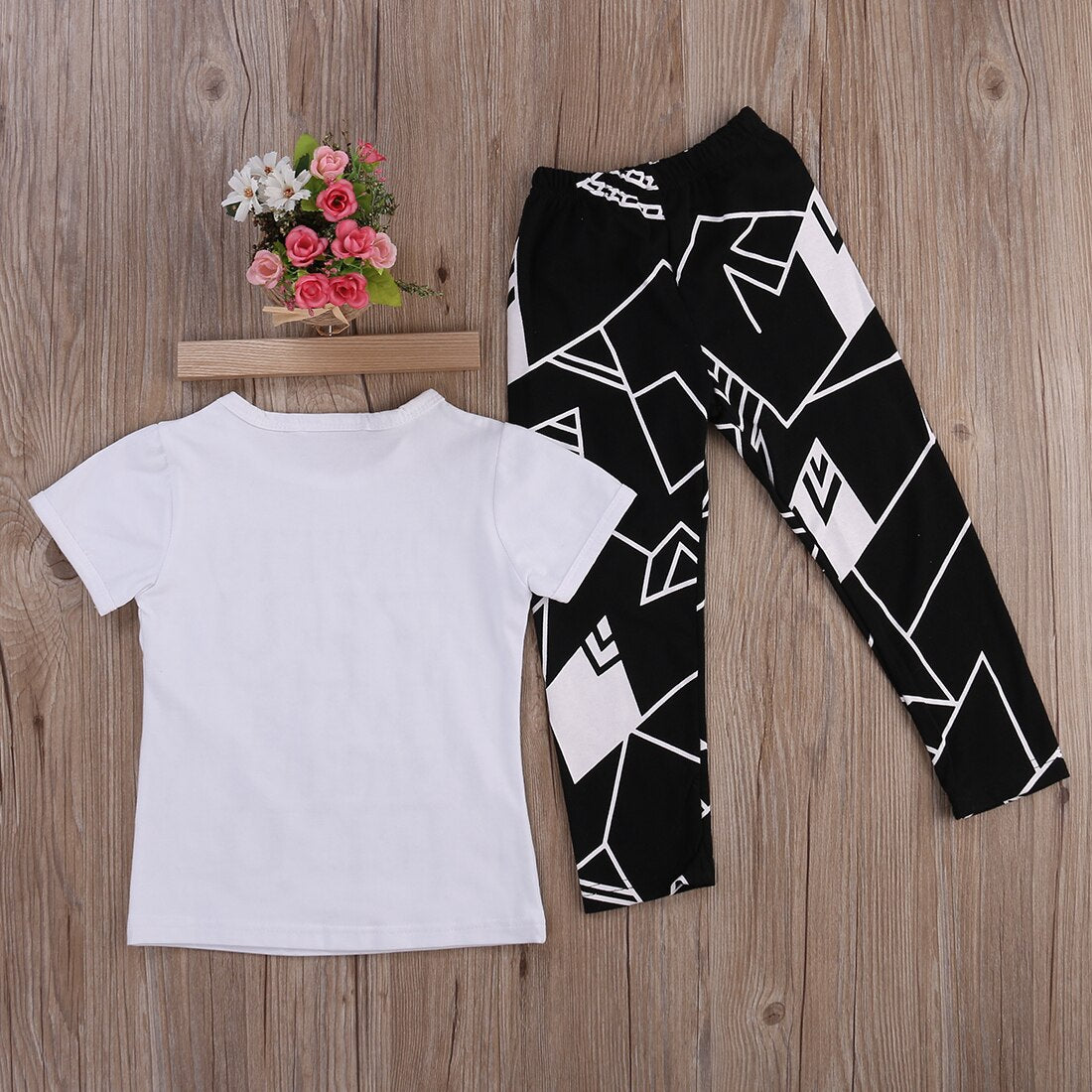 Toddler Kids Baby Boys Short Sleeve T-Shirt Tops+Trousers Clothes Outfits Set - ebowsos