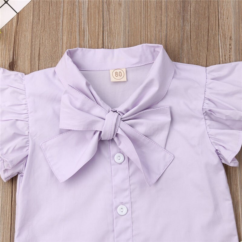 Toddler Kids Baby Girls Clothes Bow Tops T-shirt Floral Skirt Dress Outfits 2Pcs Set 1-4YT - ebowsos