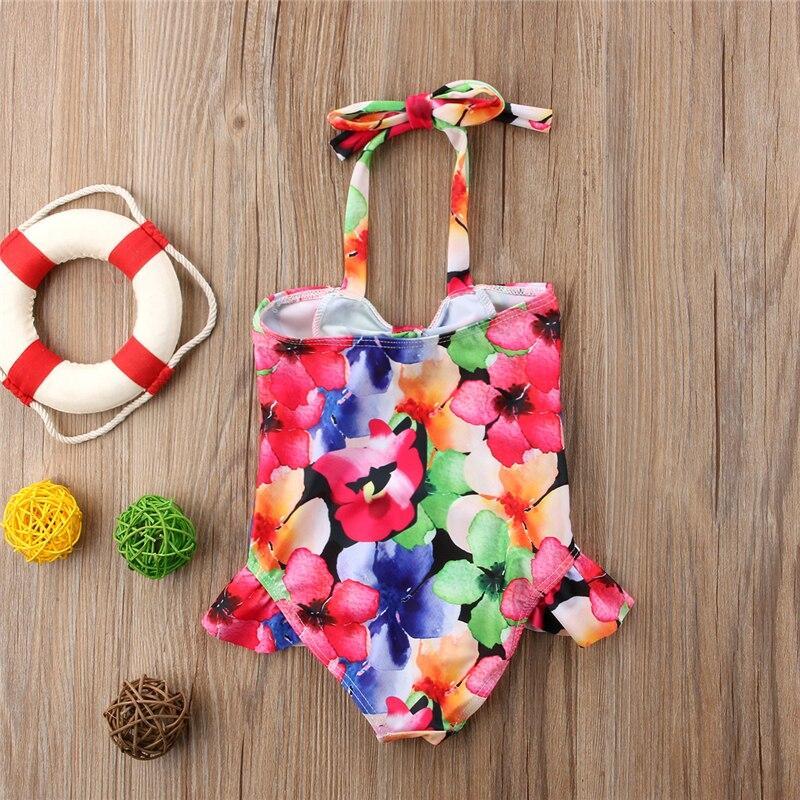 Toddler Kids Baby Girls Cute Tankini Cartoon Print Swimwear Swimsuit Bathing Suit Beachwear - ebowsos