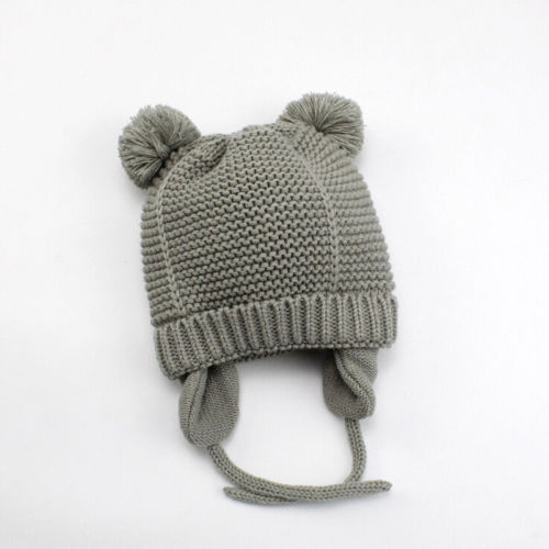 Toddler Kids Girls Baby Infant Winter Warm Crochet Knit Hat Beanie Ski Cap - ebowsos