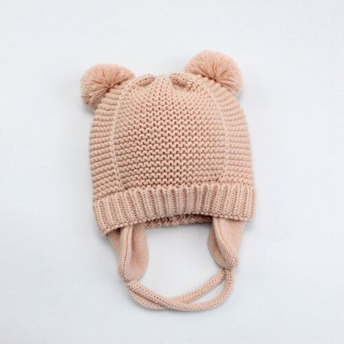 Toddler Kids Girls Baby Infant Winter Warm Crochet Knit Hat Beanie Ski Cap - ebowsos