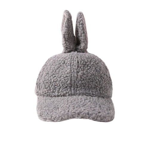 Toddler Winter Autumn Spring Warm Baby Toddler Kids Boy Girl Lamb Hair Rabbit Ear Beanie Warm Hat Cap Casual Hats - ebowsos