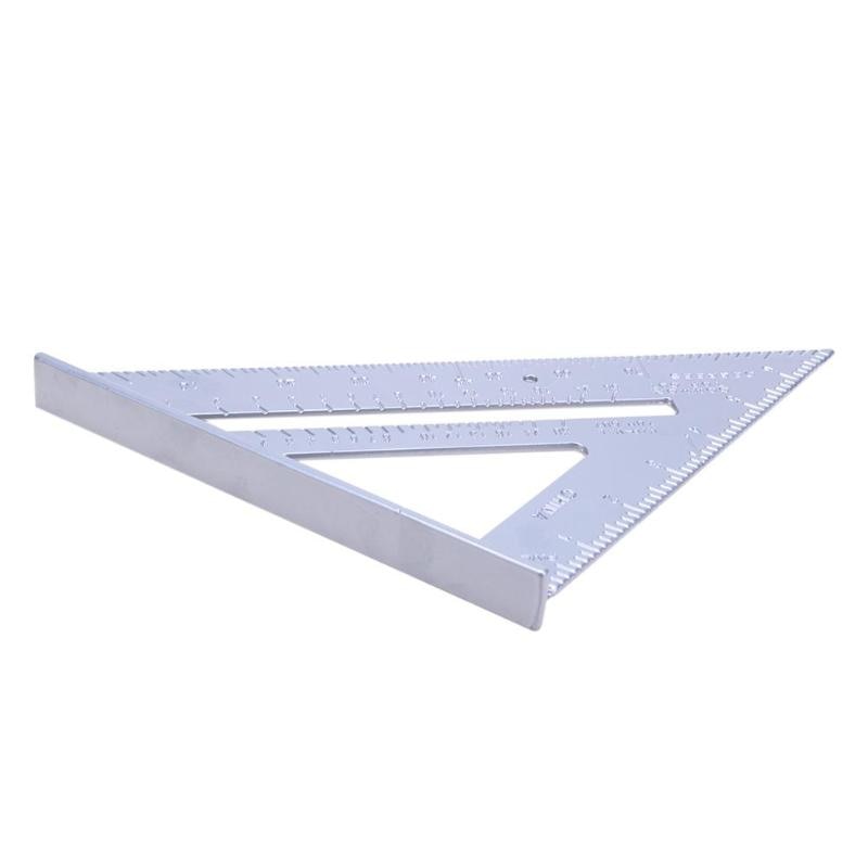 Triangle Square Ruler Aluminum Alloy Speed Square Protractor Miter For Carpenter Measurement Tool - ebowsos