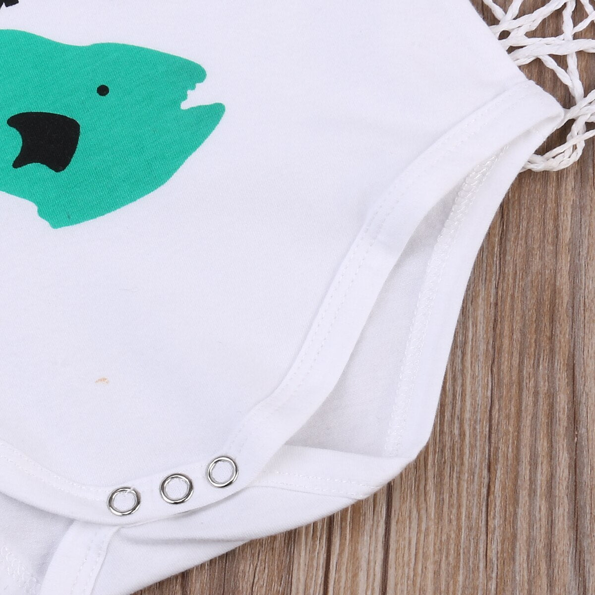 USA Newborn Baby Fishing with Daddy  Bodysuit Jumpsuit Outfits Clo - ebowsos