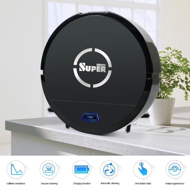 USB Rechargeable Intelligent Induction Household Vacuum Cleaner Mini Automatic Sweeping Robot Vacuum Cleaning Mop Drop Shipping - ebowsos