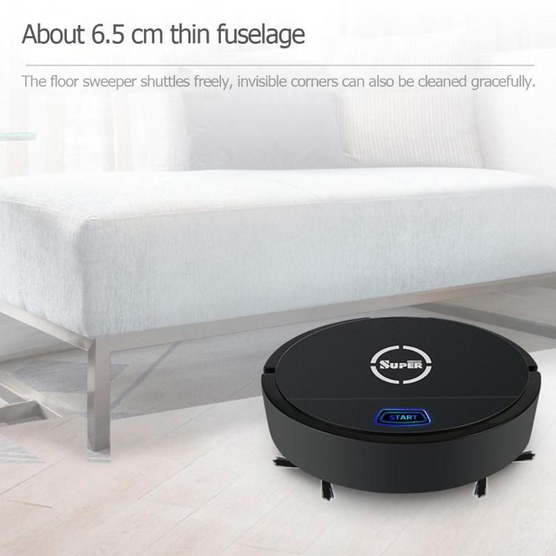 USB Rechargeable Intelligent Induction Household Vacuum Cleaner Mini Automatic Sweeping Robot Vacuum Cleaning Mop Drop Shipping - ebowsos