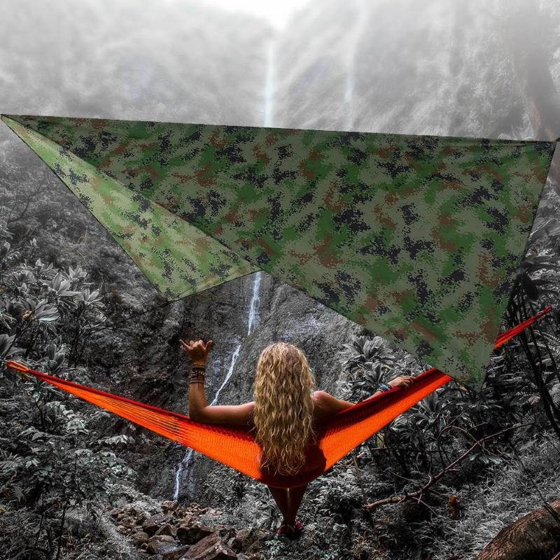 Ultralight Tarp Outdoor Camping Survival Sun Shelter Shade rainproof Awning Silver Coating Waterproof Beach Tent-ebowsos