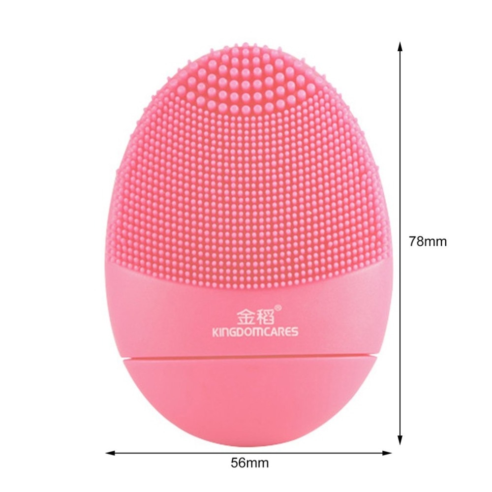 Ultrasonic Electric Facial Cleansing Brush Face Washing Vibration Skin Blackhead Removal Pore Cleanser Silicone Massager care - ebowsos