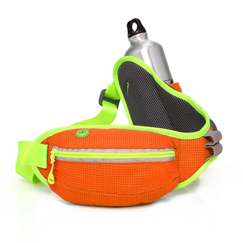 Unisex Waterproof Nylon Waist Bag Women Men Water Bottle Bags For Running Cycling Hiking Running Outdoor Sports-ebowsos