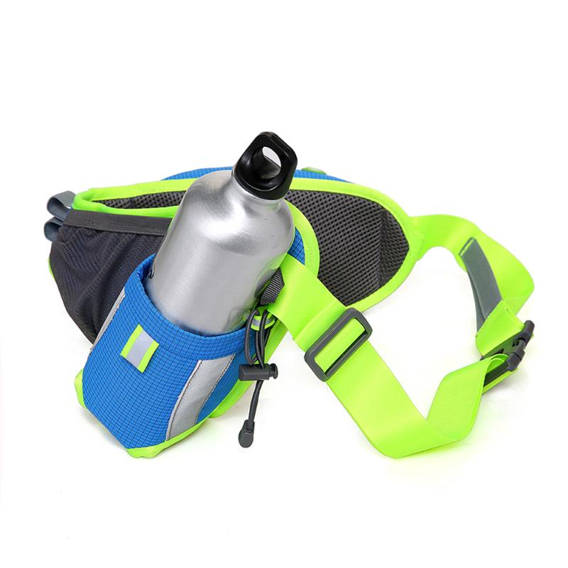 Unisex Waterproof Nylon Waist Bag Women Men Water Bottle Bags For Running Cycling Hiking Running Outdoor Sports-ebowsos