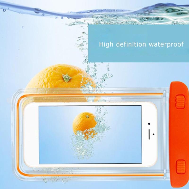 Universal Dry Bag Swimming Waterproof Bag with Luminous Underwater Pouch Phone Case for Below 6inch Phone-ebowsos