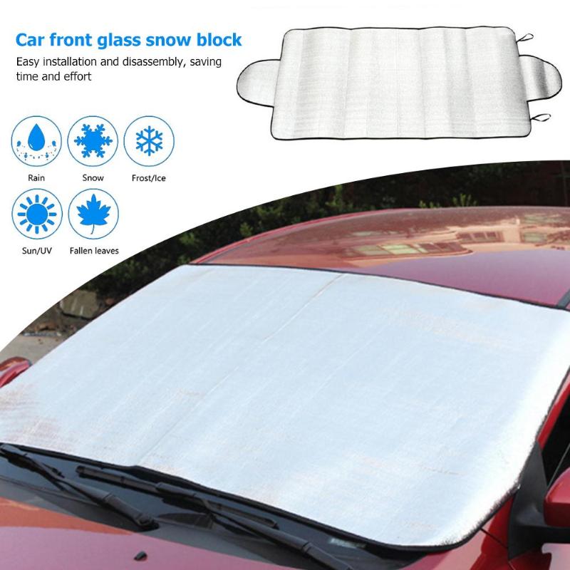 Universal Winter Car Auto Front Windshield Snow Ice Shield Windscreen Sunshade Cover 150x70cm High Quality Front Windshield - ebowsos
