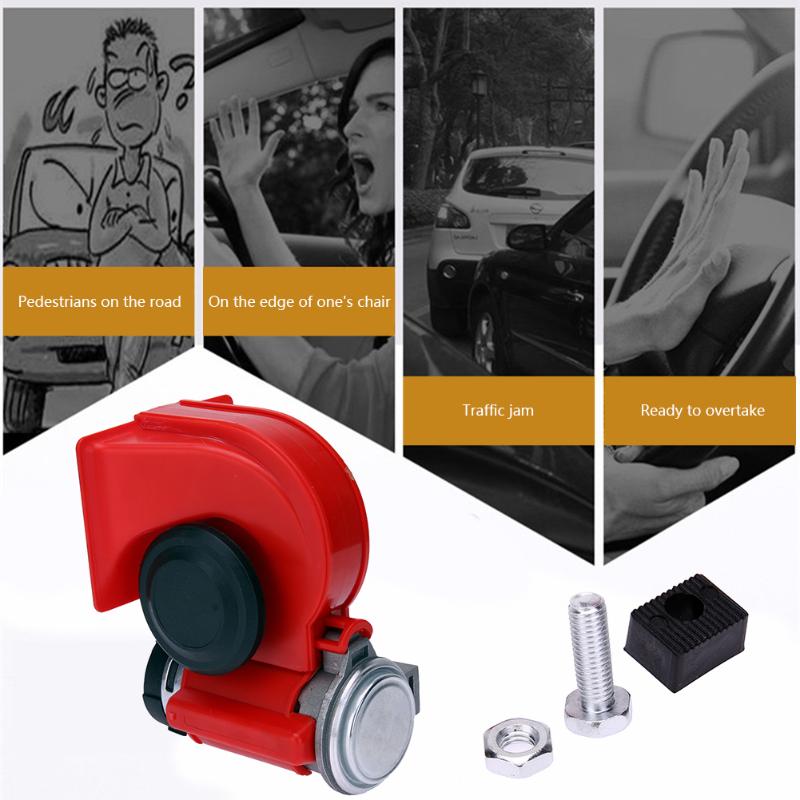 12V 125DB Car Motorcycle Truck Horn Compact Electric Pump Air Loud Horn High Quality for Motorcycle Car Truck - ebowsos
