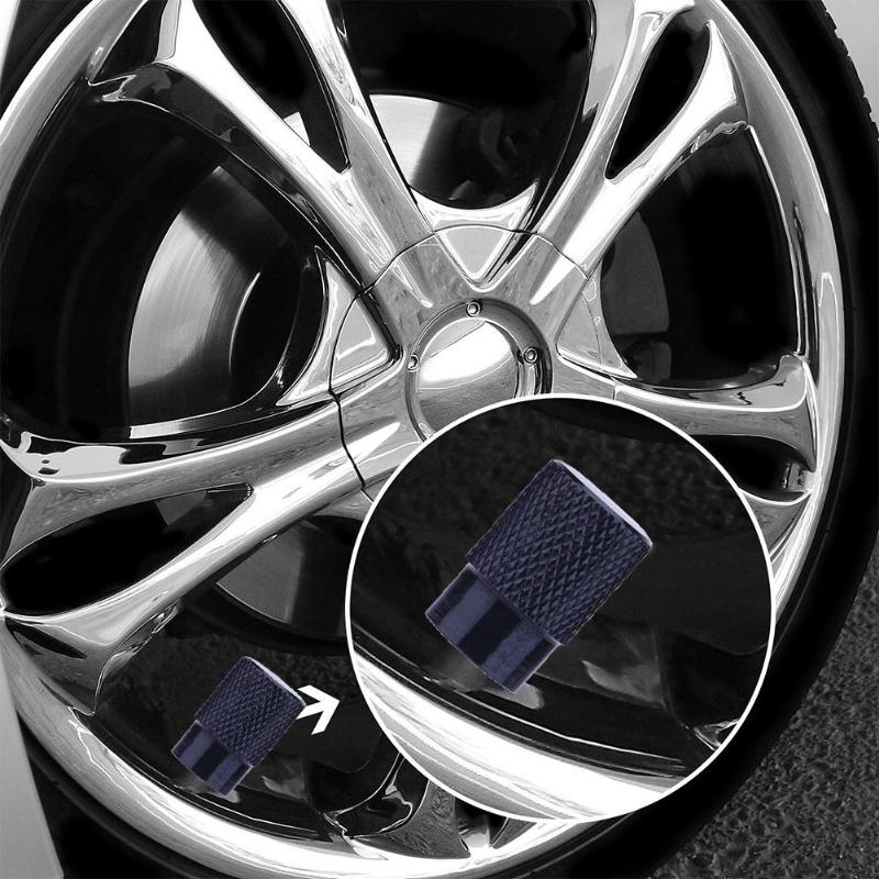 4Pcs/set Aluminum Auto Bicycle Car Tire Valve Caps Dust Covers Wheel Air Stems Cover Tyre Airtight Rims Accessories New - ebowsos