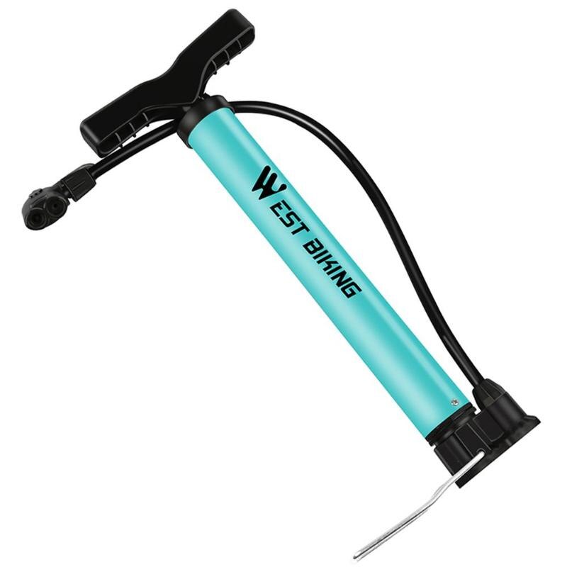 WEST BIKING Portable MTB Bike High Pressure Air Pump 120PSI Steel Basketball Football Bicycle Tire Household Inflator-ebowsos