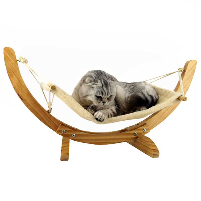 Warm Hanging Cat Dog Bed Mat Soft cat Hammork Winter Hammock Pet Kitten Cage Bed Cover Cushion Hanging Shelf Seat-ebowsos