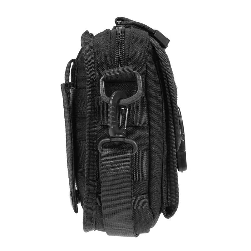 Waterproof 1000D Nylon MOLLE Sports Tactical Waist Belt Bag Shoulder Bag Outdoor EDC Pouch Portable Military Belt Waist Bag-ebowsos