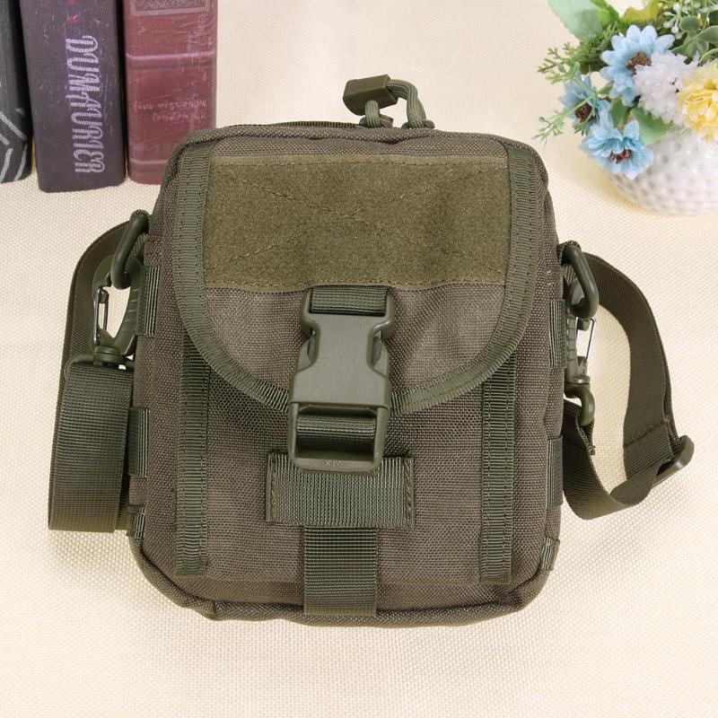 Waterproof 1000D Nylon MOLLE Sports Tactical Waist Belt Bag Shoulder Bag Outdoor EDC Pouch Portable Military Belt Waist Bag-ebowsos