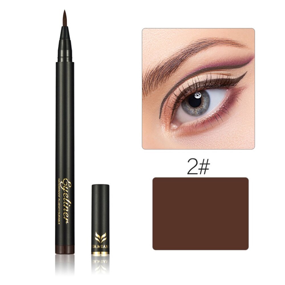 Waterproof Beauty Cosmetic Tool Liquid Eye Liner Pen Set With 3D Thicken Lengthen Mascara Black Brown Long Lasting Quick Dry - ebowsos