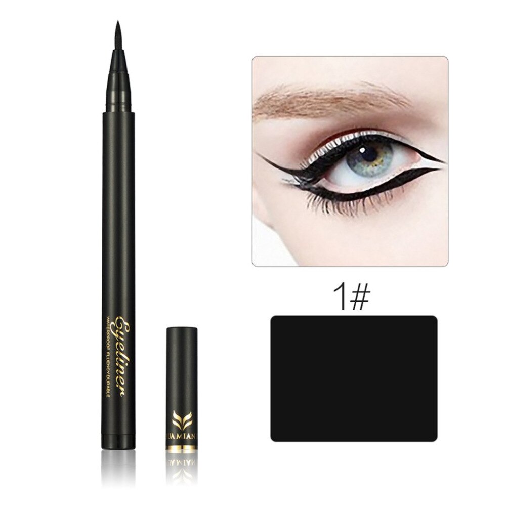 Waterproof Beauty Cosmetic Tool Liquid Eye Liner Pen Set With 3D Thicken Lengthen Mascara Black Brown Long Lasting Quick Dry - ebowsos