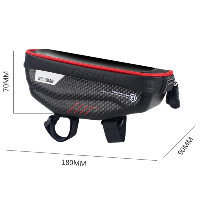 Waterproof EVA Durable Bicycle Phone Bags MTB Mountain Bike Handlebar Touch Screen Case Bag with Charging Headphone Hole-ebowsos