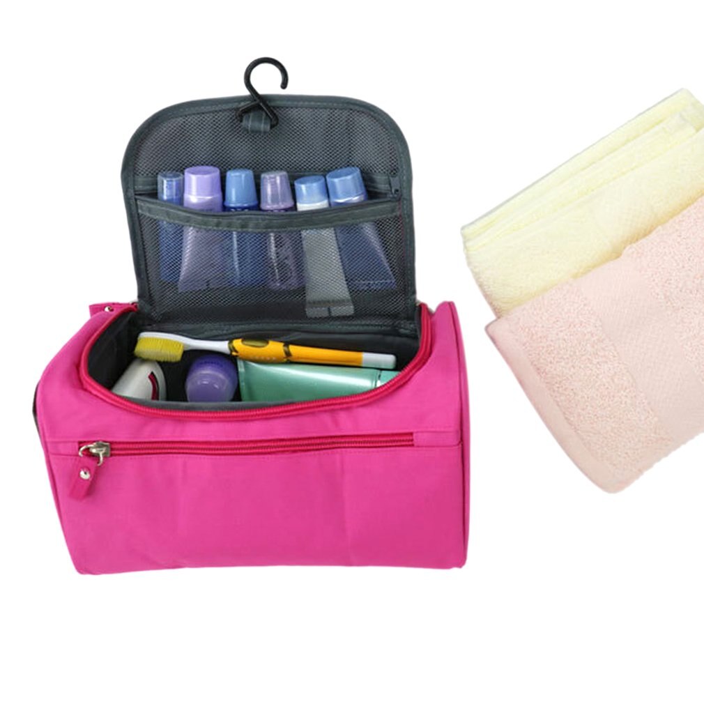 Waterproof Hanging Makeup Bag Large Capacity Travel Organizer Cosmetic Bag Make Up Case Washable Toiletry Bag Makeup Tool Kits - ebowsos