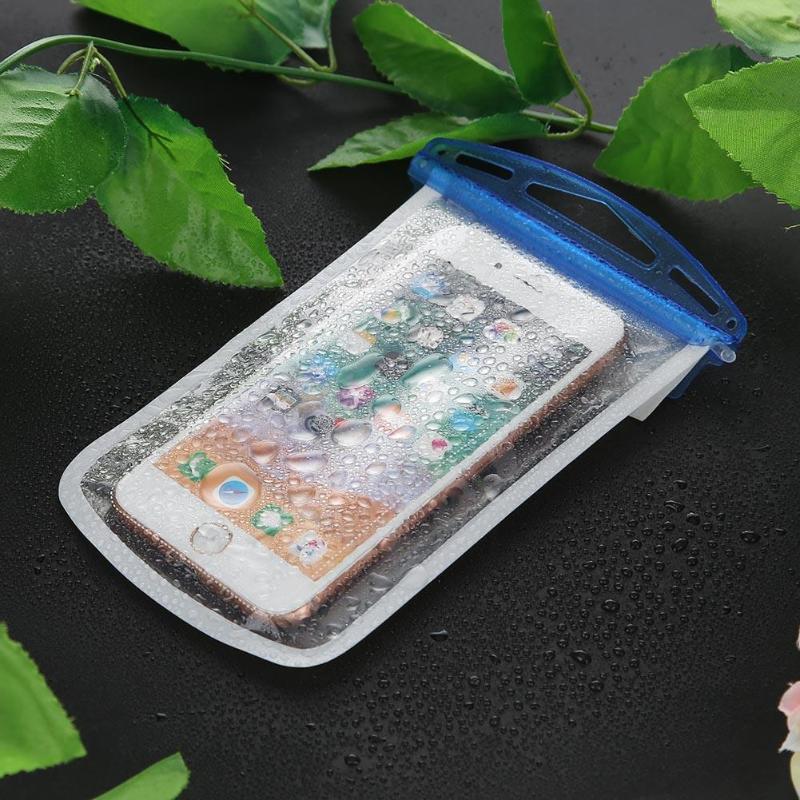 Waterproof Phone Case Bag Portable Universal Clear PVC SwimmingUnderwater Diving Phone Cover Pouch for Mini iPad-ebowsos