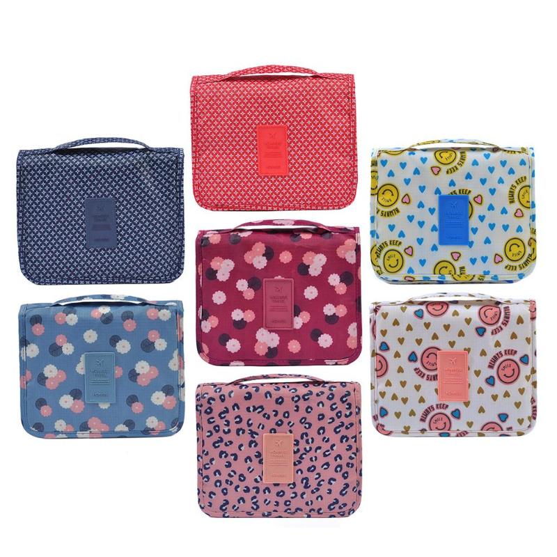 Waterproof Portable Cosmetic Storage Bag Safety and Reliability Multi-lattice Practical Economy Neutral Bathroom Wash Bag - ebowsos