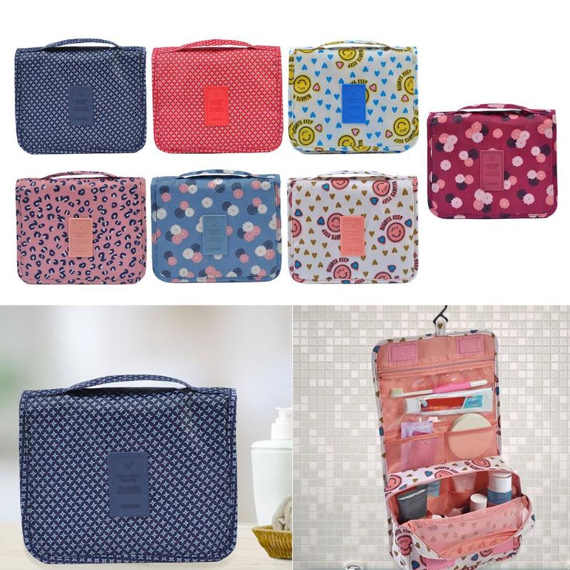 Waterproof Portable Cosmetic Storage Bag Safety and Reliability Multi-lattice Practical Economy Neutral Bathroom Wash Bag - ebowsos