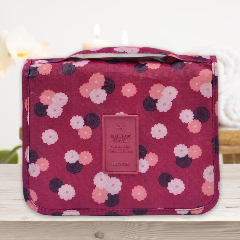 Waterproof Portable Cosmetic Storage Bag Safety and Reliability Multi-lattice Practical Economy Neutral Bathroom Wash Bag - ebowsos