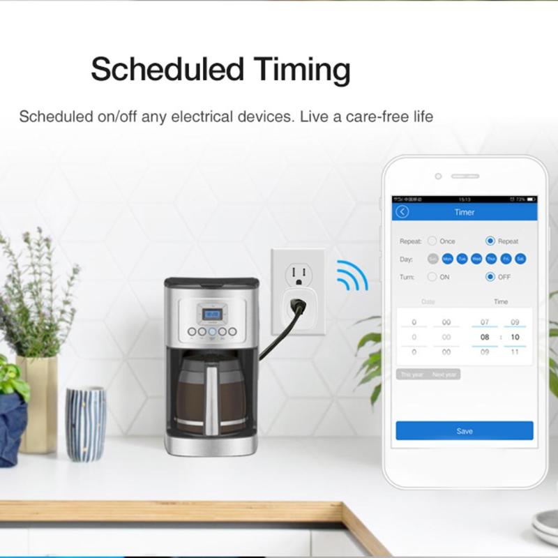 WiFi EU Smart Plug Wireless Outlet Intelligent Control Timing Switch Socket for Amazon Alexa Echo Google Remote Socket Adapter - ebowsos