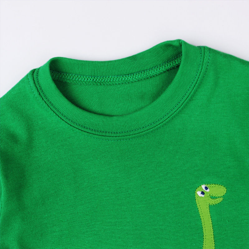 Winter Clothes Kids Baby Boy Girls Dinosaur Pajamas Set T-shirt Nightwear Sleepwear Homewear - ebowsos