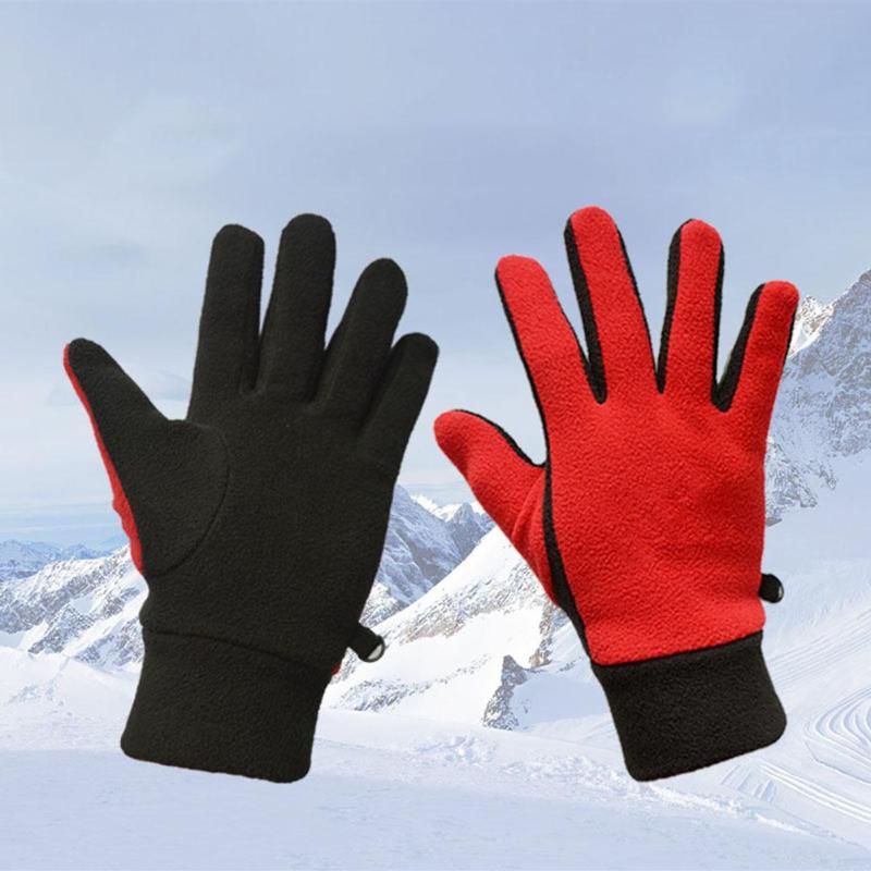 Winter Outdoor Sports Skiing Gloves Men Riding Plush Keep Warm Low Temperature Men's Cycling Windproof Ski Gloves-ebowsos