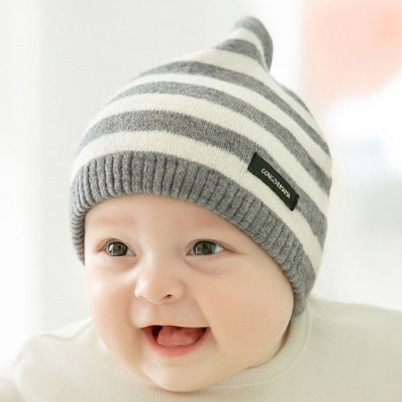 Winter Warm Baby Hats Baby Cap For Children Winter Knitted Hat Kids Boys Girls - ebowsos